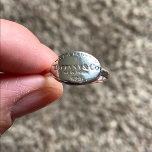 Authentic Tiffany Oval Sterling Silver Ring